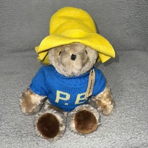 VTG NWT Eden Toys Paddington Bear Plush 14" Blue P.B. Sweater Teddy‎ Bear 1975